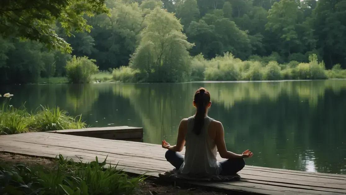 Stress relief techniques involving nature